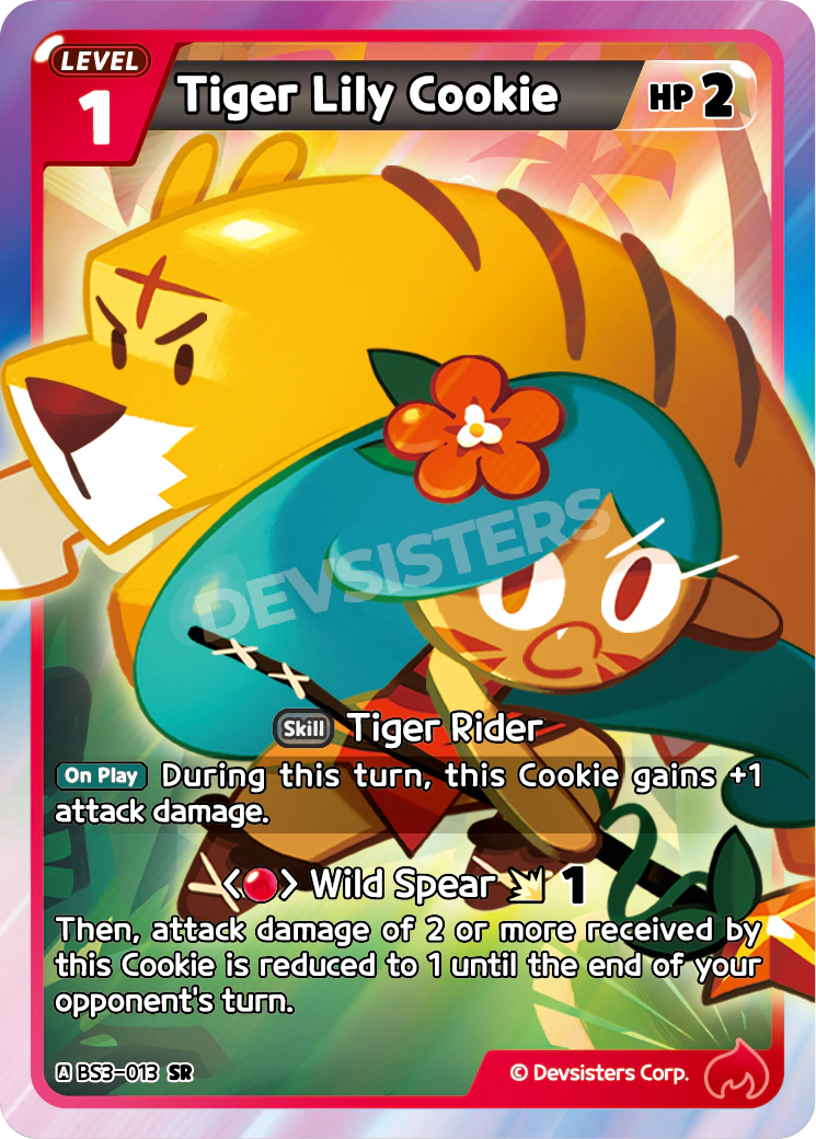 Tiger Lily Cookie [BS3-013]