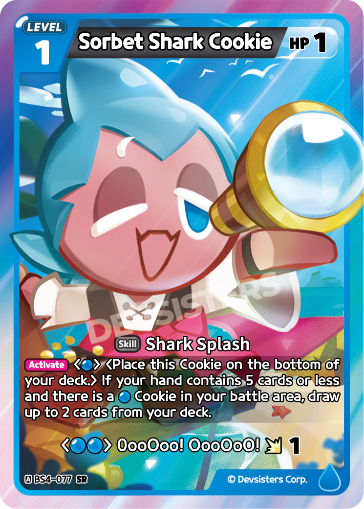 Sorbet Shark Cookie [BS4-077]