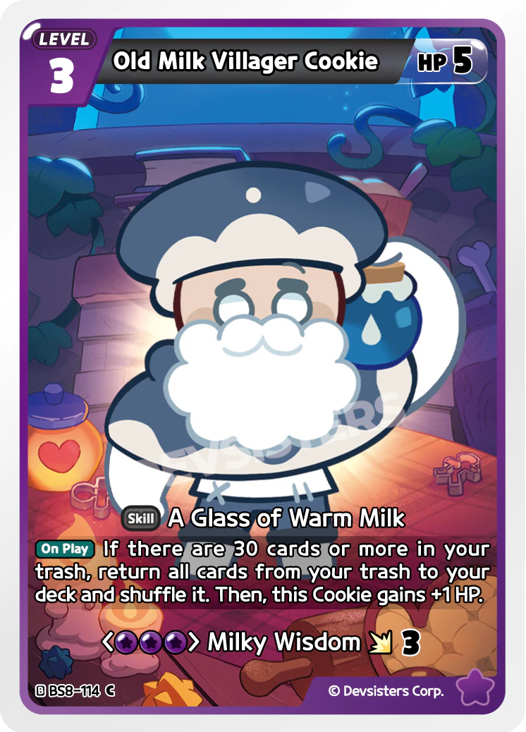Old Milk Villager Cookie [BS8-114]