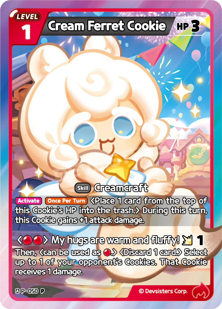 Cream Ferret Cookie [P-050]
