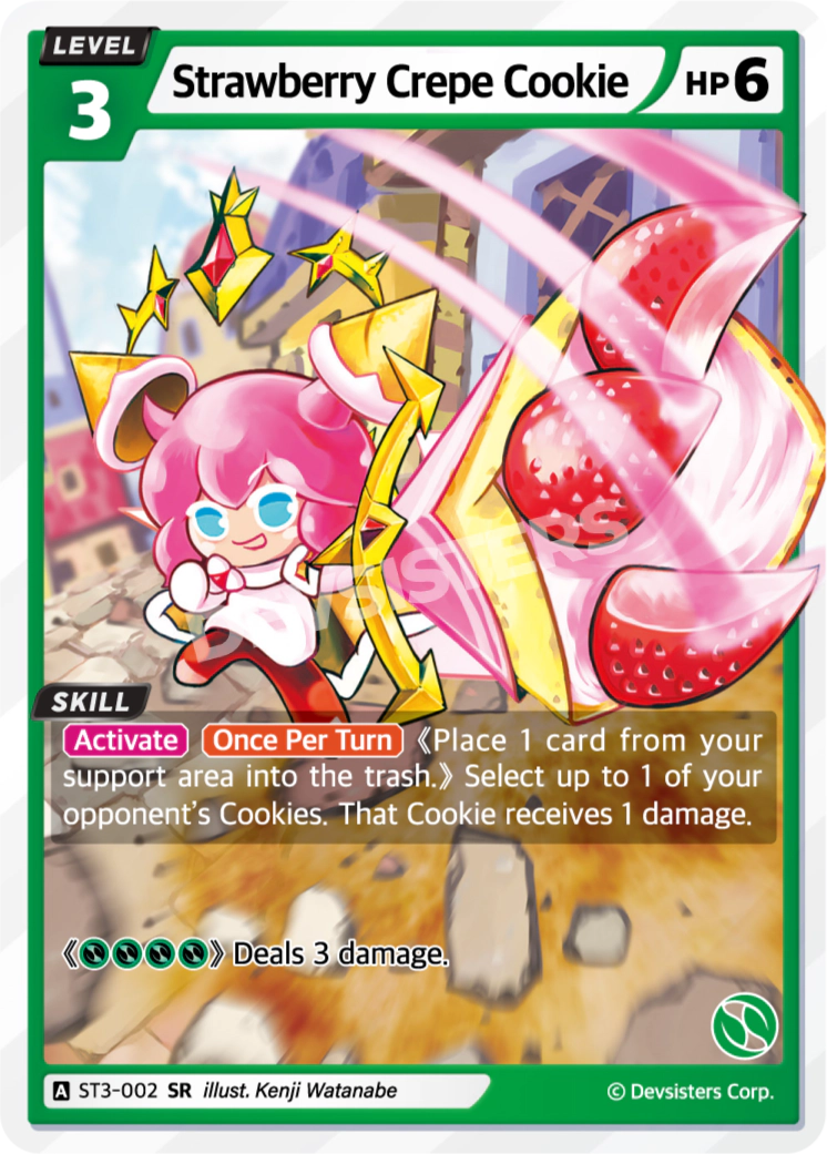 Strawberry Crepe Cookie [ST3-002]