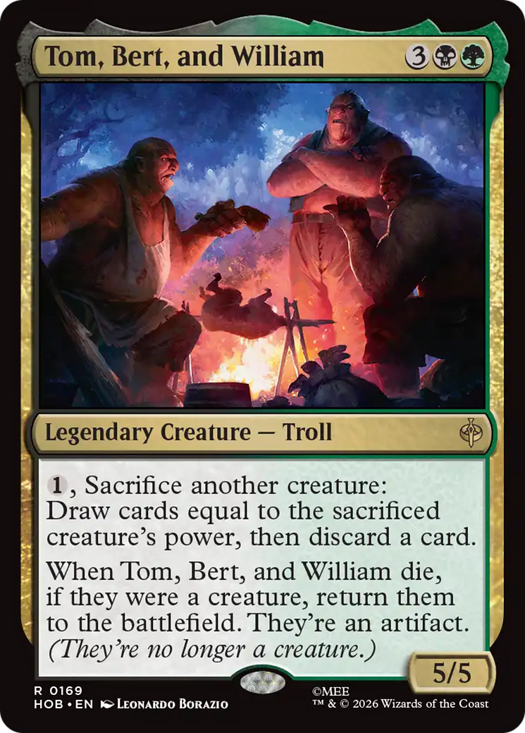 Tom, Bert, and William