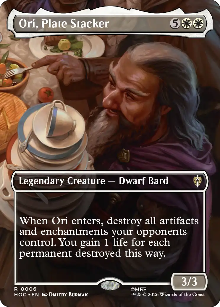 Ori, Plate Stacker