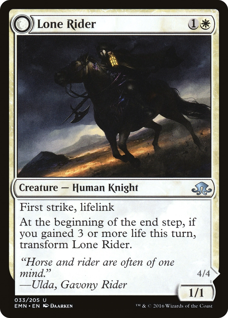 Lone Rider // It That Rides as One
