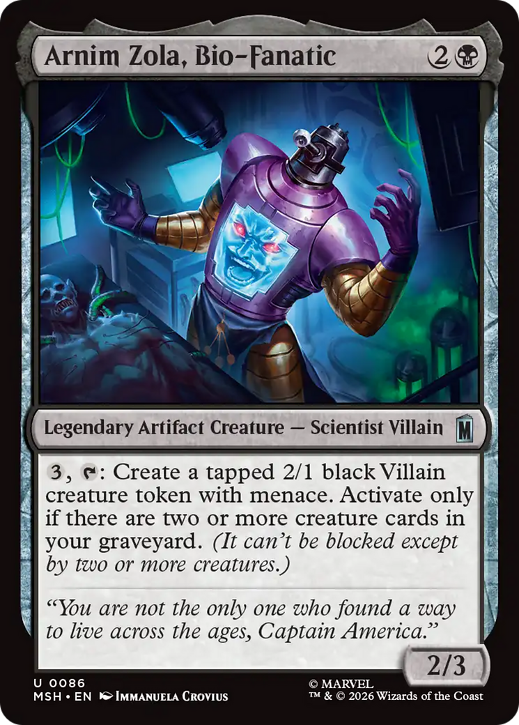 Arnim Zola, Bio-Fanatic
