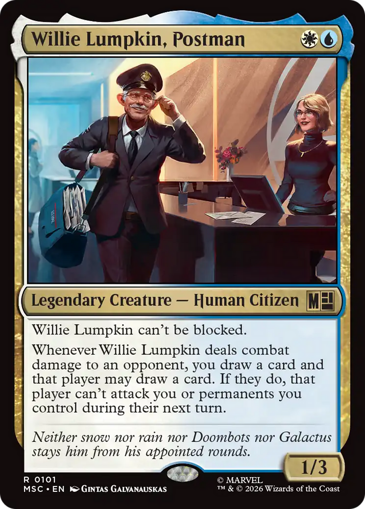 Willie Lumpkin, Postman