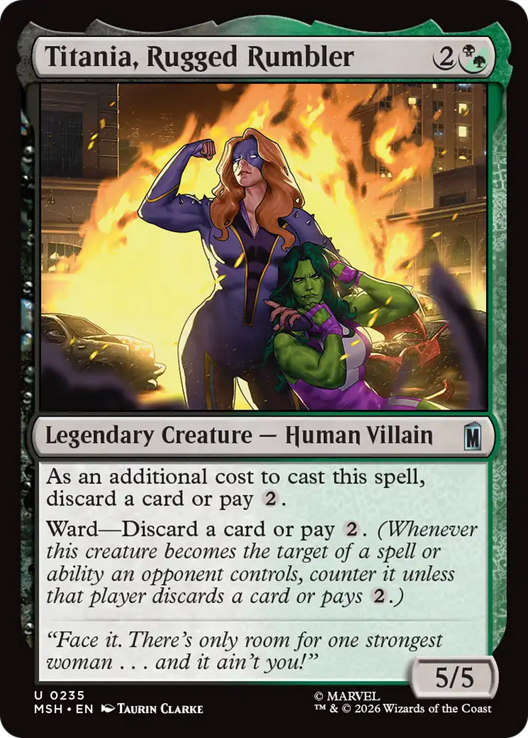 Titania, Rugged Rumbler