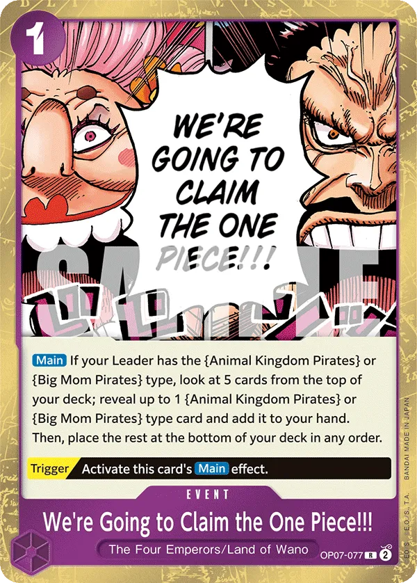 We're Going to Claim the One Piece!!! [OP07-077]