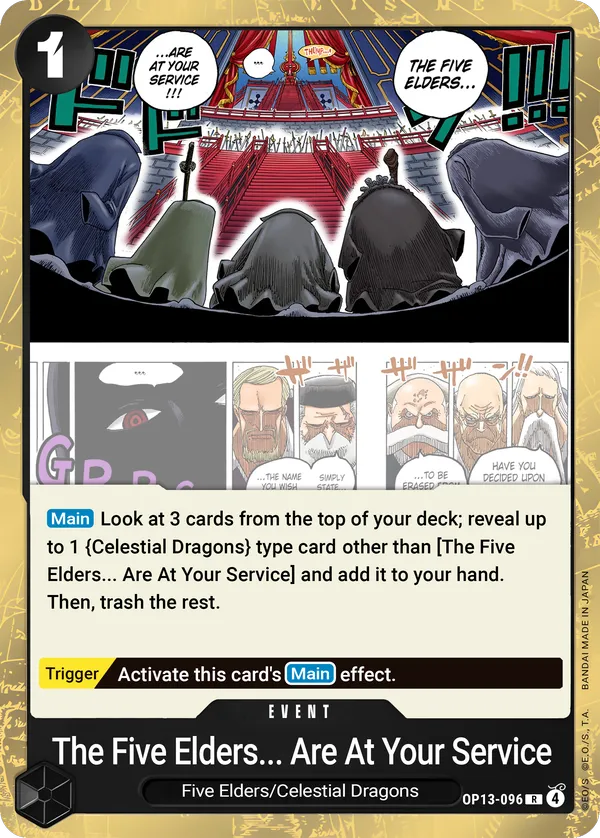 The Five Elders Are at Your Service!!! [OP13-096]