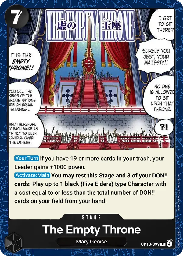 The Empty Throne [OP13-099]