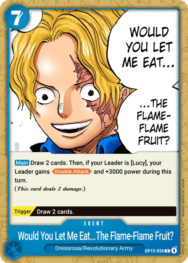 Would You Let Me Eat the Flame-Flame Fruit? [OP15-056]