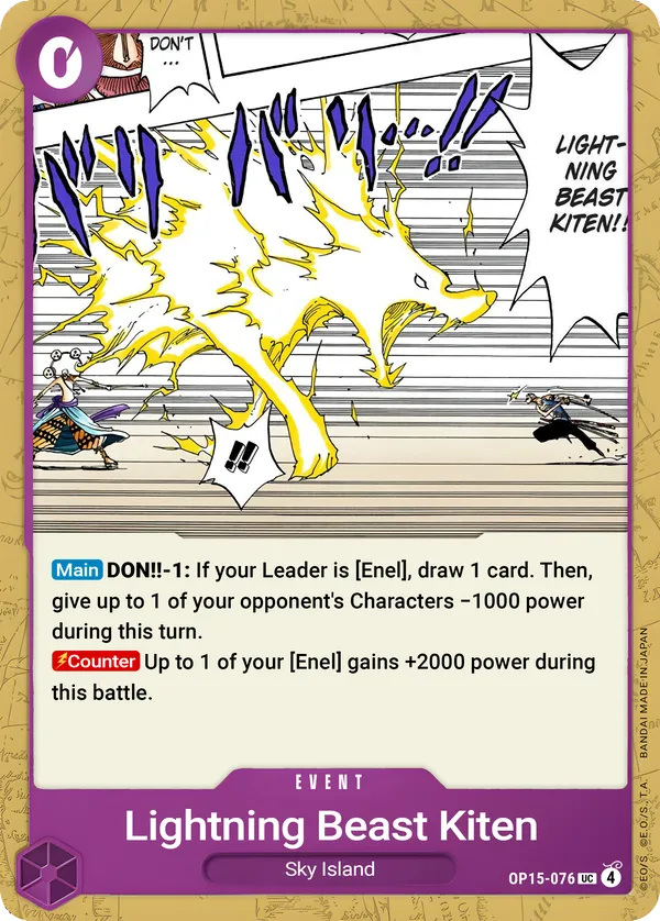 Lightning Beast Kiten [OP15-076]