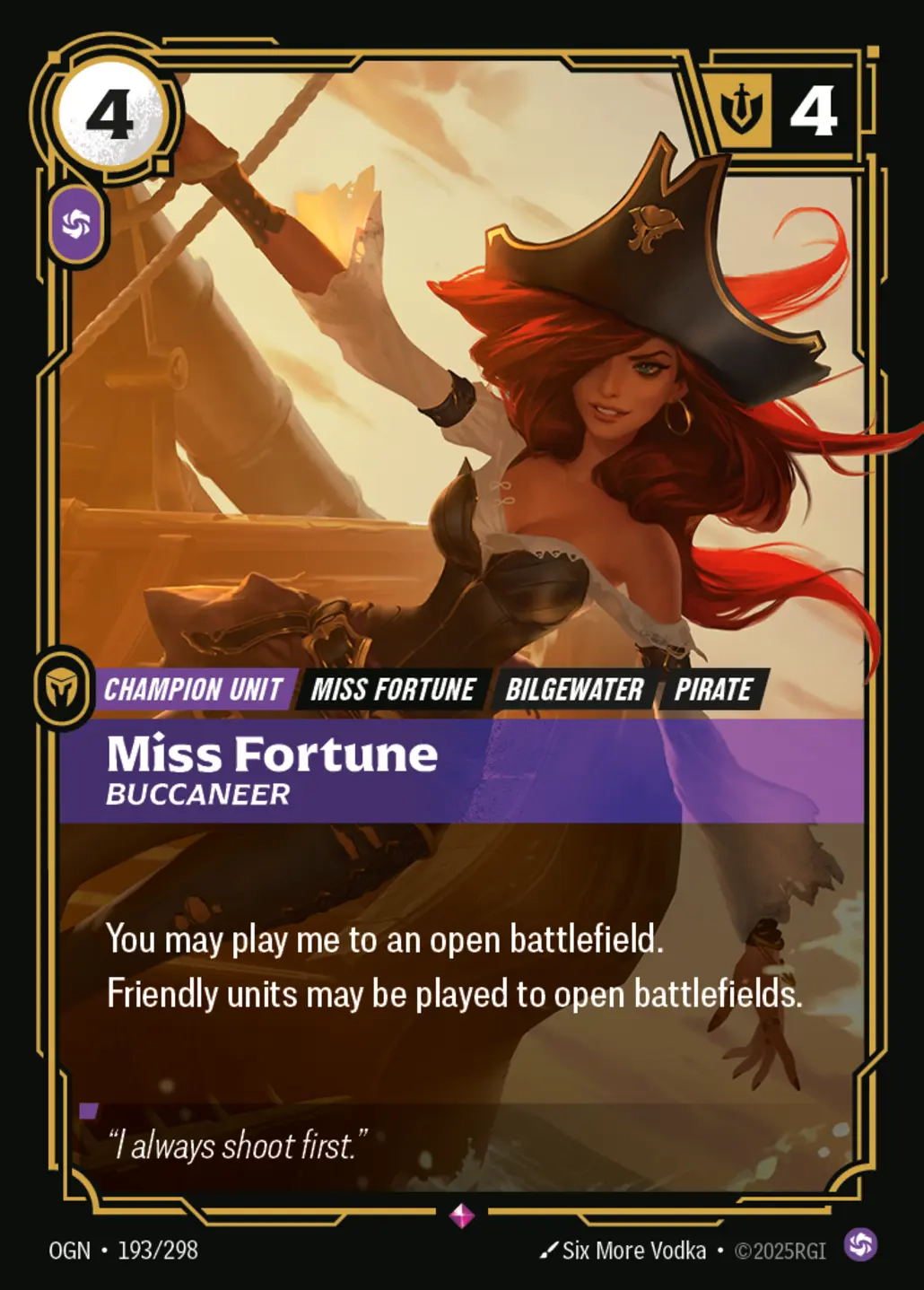 Miss Fortune, Buccaneer