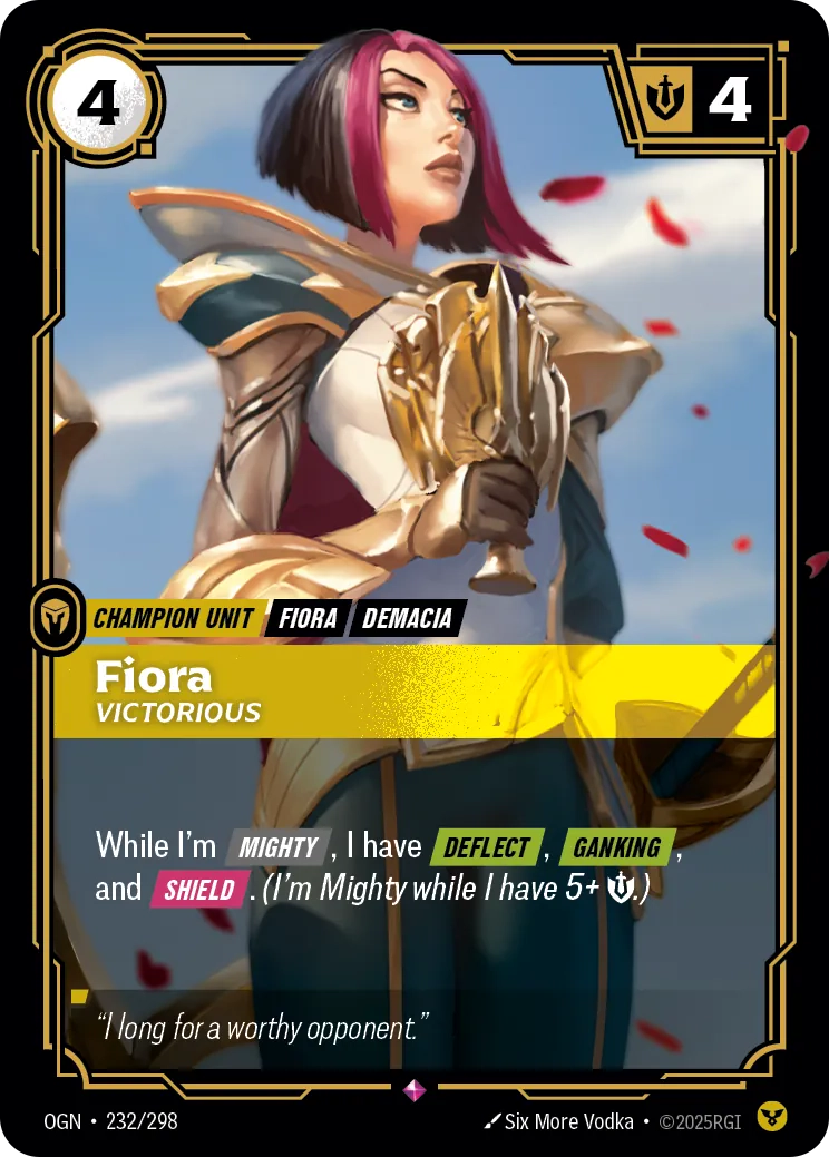 Fiora, Victorious