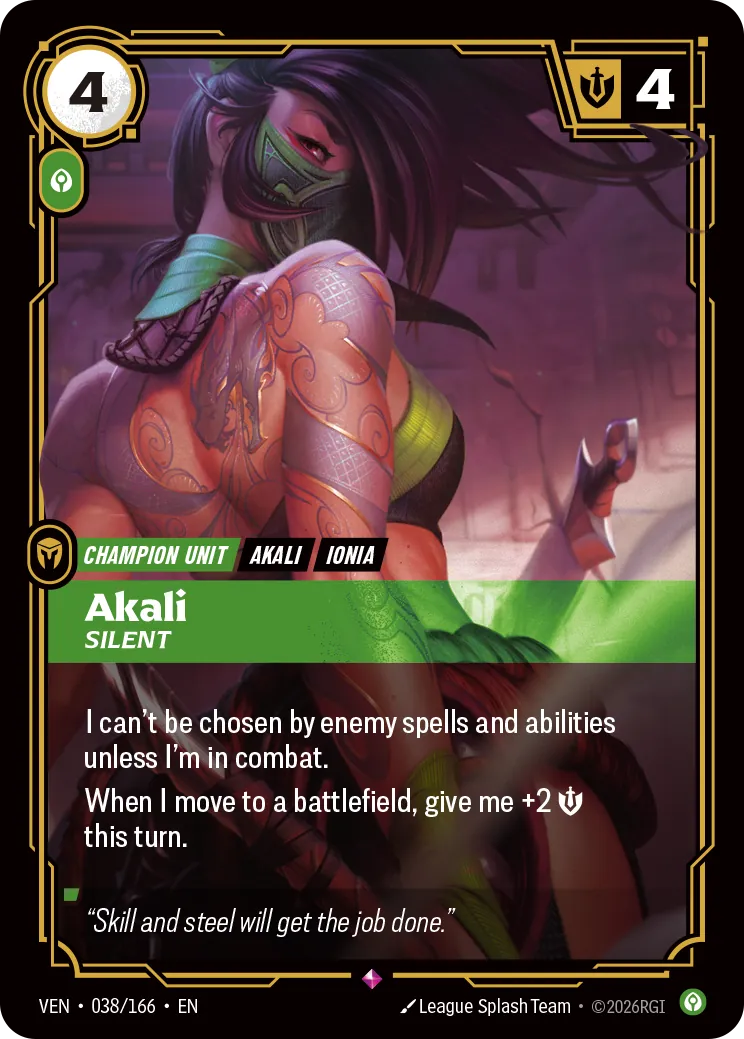Akali, Silent